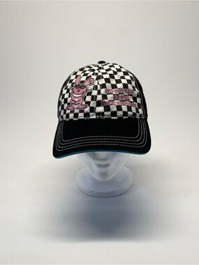 VTG It’s Happy Bunny Checkered Trucker Hat – Unisex – Jim Benton Y2K